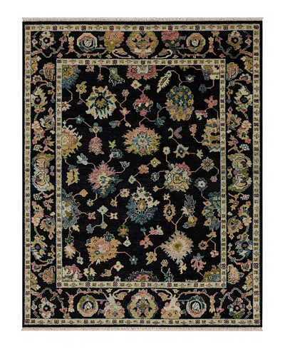 Karastan Percival R1437 Area Rug, 6' X 9' In Black