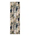 Karastan Soiree Gimlet Runner Area Rug, 2'4 X 7'10 In Mallard Gr