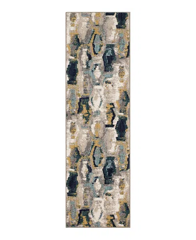 Karastan Soiree Gimlet Runner Area Rug, 2'4 X 7'10 In Mallard Gr