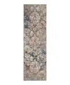 Karastan Soiree La Brea Runner Area Rug, 2'4 X 7'10 In Grey