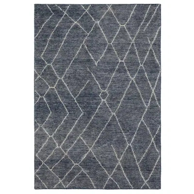 Karastan Spartel Geometric Handwoven Blue Area Rug