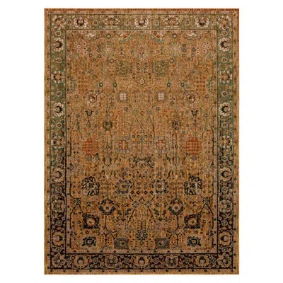 Karastan Spice Market Myanmar Plush Pile Stain/fade Resistant Polyester Woven Ornamental Indoor Area Rug In Yellow;gold