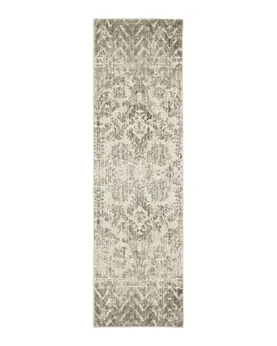 Karastan Touchstone Le Jardin By Patina Vie Runner Rug, 2'4 X 7'10 In Willow Gray