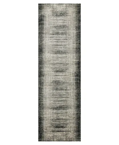 Karastan Tryst Turin 2'6" X 8' Runner Area Rug In Charcoal