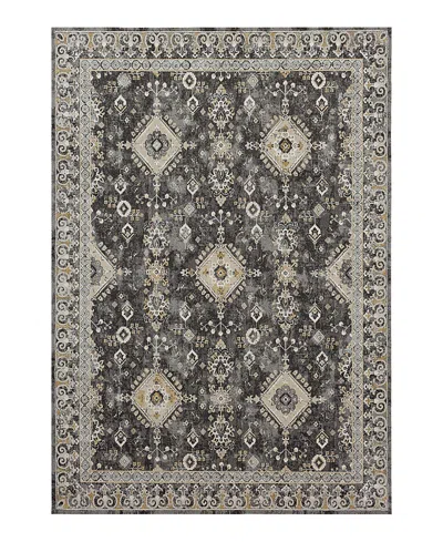 Karastan Windermere Ravenglass Area Rug, 9' X 12' In Anthracite