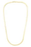 Karat Rush Herringbone Chain Necklace In Yellow