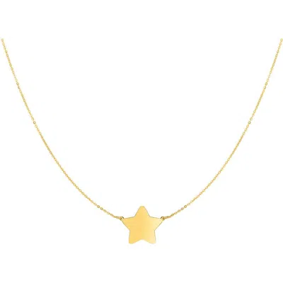 Karat Rush 14k Gold Star Pendant Necklace In Yellow Gold