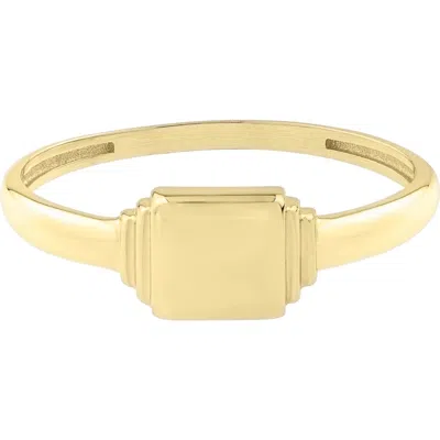 Karat Rush 14k Yellow Gold Mini Signet Ring