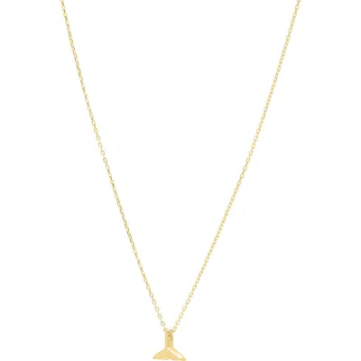 Karat Rush Whale Tale Pendant Necklace In Yellow