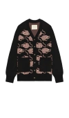 Kardo Agamay Knitted Cardigan With Patch Pockets In Black
