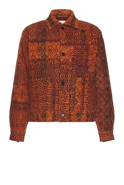 Kardo Bodhi Jacket In Block Print Kantha