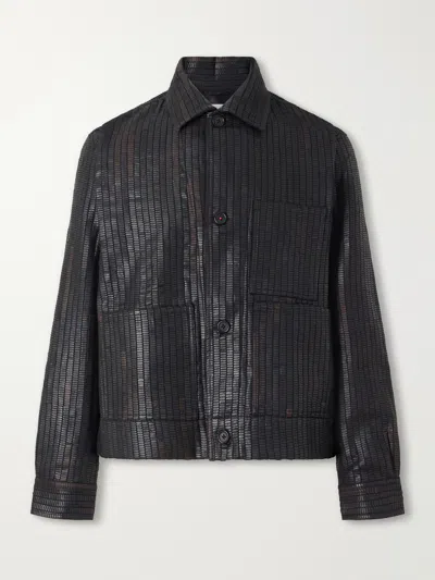 Kardo Bodhi Leather Jacket In Black