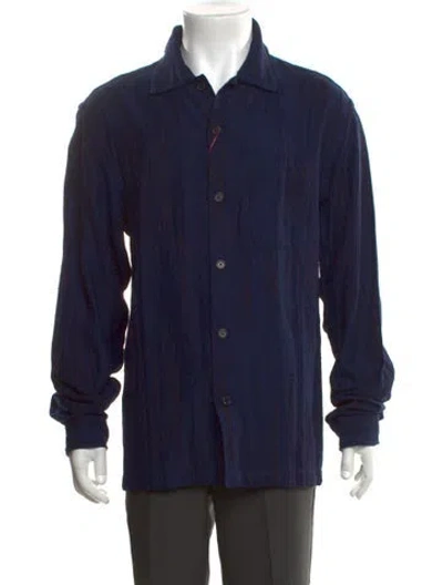 Pre-owned Kardo Long Sleeve Shirt In Blue