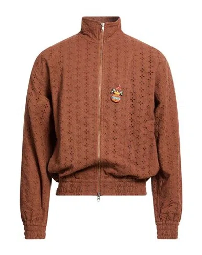 Kardo Man Jacket Brown Size Xl Cotton