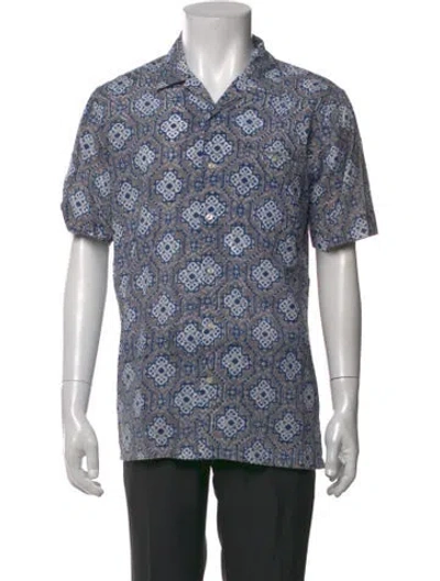 Pre-owned Kardo Patterned Short Sleeve Shirt In Multicolor
