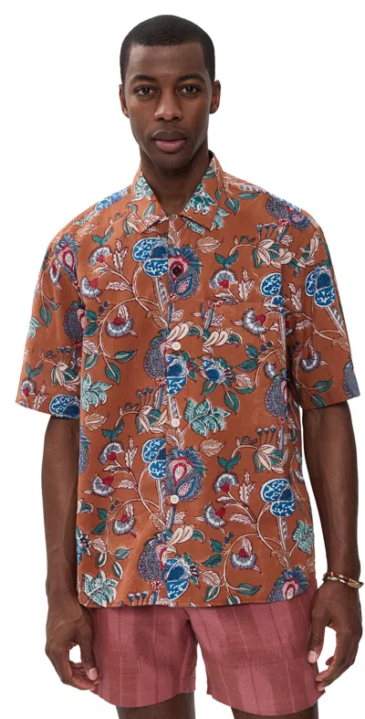 Kardo Ronen Printed Shirt Multi In Brown