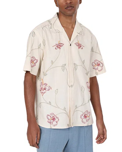 Kardo Ronen Relaxed Fit Floral Shirt In Brown