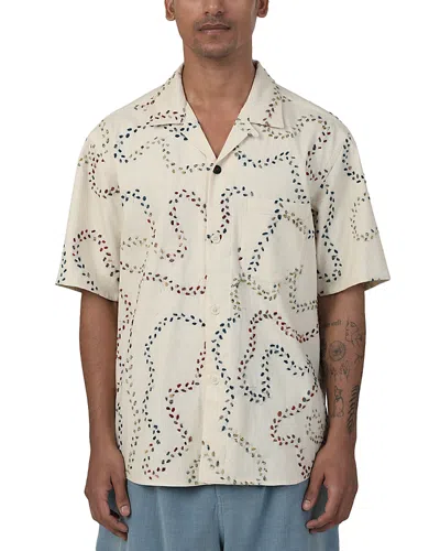 Kardo Ronen Relaxed Fit Patterned Shirt In Brown