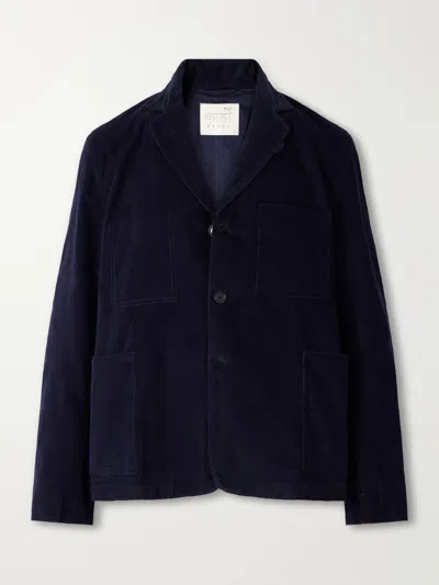 Kardo Somesh Cotton-corduroy Suit Jacket In Blue