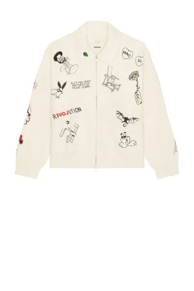 Kardo X Monitaly Tattoo Jacket In Brown