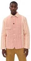 Kardo Yoshi Jacket Off White/living Coral In Pink