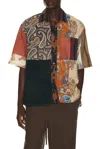 Kardo Yuto Patchwork Cotton Shirt In Multi