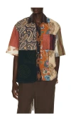 Kardo Yuto Patchwork Cotton Shirt In Multi
