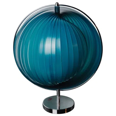 Pre-owned Kare Design Lamp "moon" Design Kare Spain 1980 In Blue