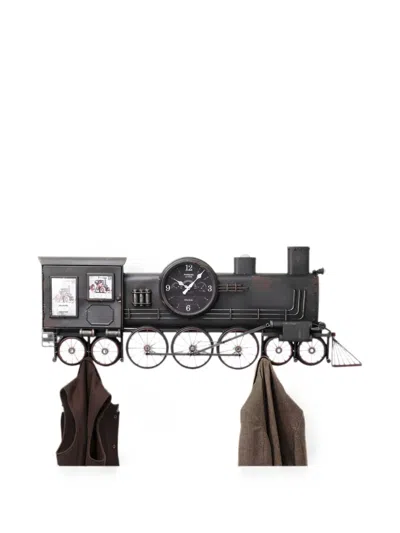 Kare Design Train Wall Clock In Brown