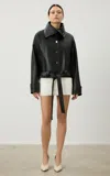 Karen Arcanjo Dali Leather Jacket In Black
