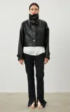 Karen Arcanjo Gia Leather Jacket In Black