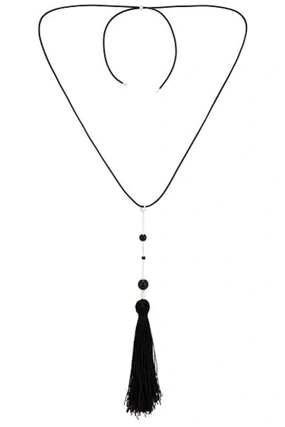 Karen Arcanjo No. 2 Onyx Necklace In Black