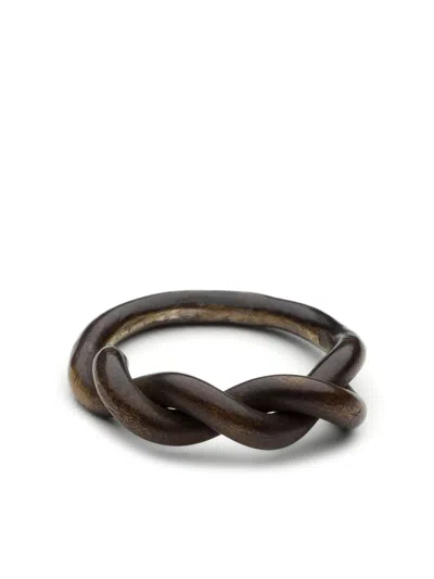 Karen Chekerdjian Studio Intrecci Ring In Braun