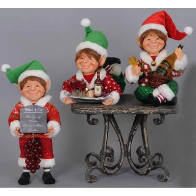 Karen Didion Originals 3 Piece Wine Elf Set