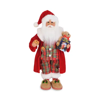 Karen Didion Originals Bedtime Stories Santa Figurine In Multi