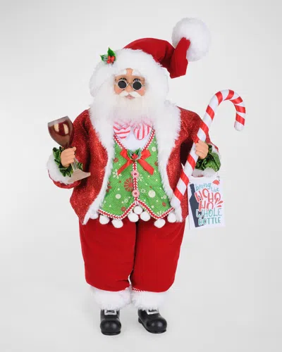 Karen Didion Originals Christmas Cheer Mr. Claus In Red