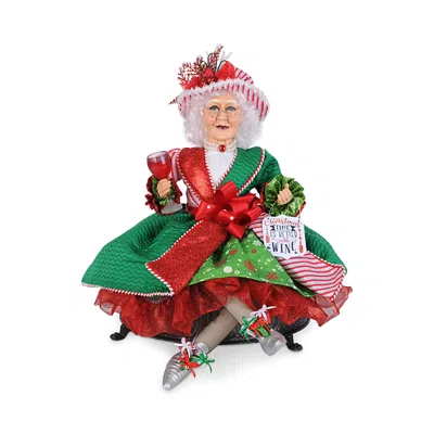 Karen Didion Originals Christmas Cheer Mrs. Claus Figurine In Multi