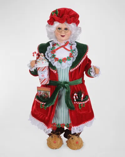 Karen Didion Originals Comfy Cozy Mrs. Claus Figure In Multi