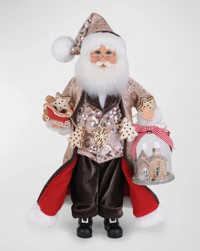 Karen Didion Originals Ginger Snap Santa In Multi