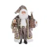 Karen Didion Originals Light Up Fawn Faux Fur Santa Figurine In Multi