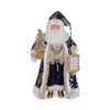 Karen Didion Originals Light Up Midnight Blue Santa Figurine In Multi