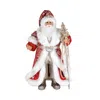 Karen Didion Originals Light Up Red Couture Santa Figurine In Multi