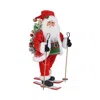 Karen Didion Originals Light Up Ski Santa Figurine In Multi