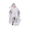 Karen Didion Originals Light Up White Christmas Santa Figurine In White