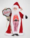 Karen Didion Originals Lighted Believe In The Magic Santa Figure