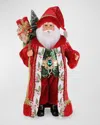 Karen Didion Originals Lighted Holly Jolly Santa Figure
