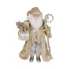 Karen Didion Originals Lighted Touch Of Gold Santa In Neutral