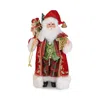 Karen Didion Originals Lighted Traditional Tartan Santa Figurine In Multi