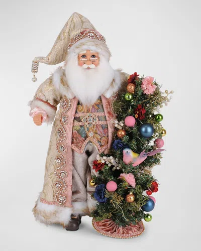 Karen Didion Originals Lighted Victorian Elegance Santa Figure In Multi
