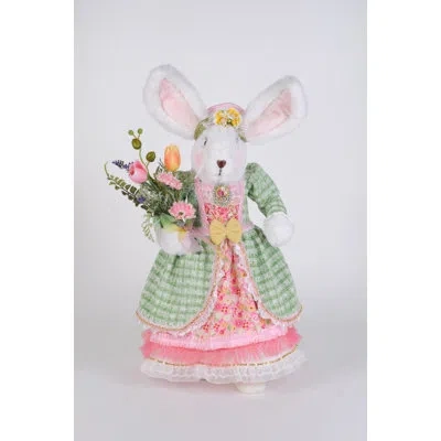 Karen Didion Originals Ruby Bunny In Pink;white;green